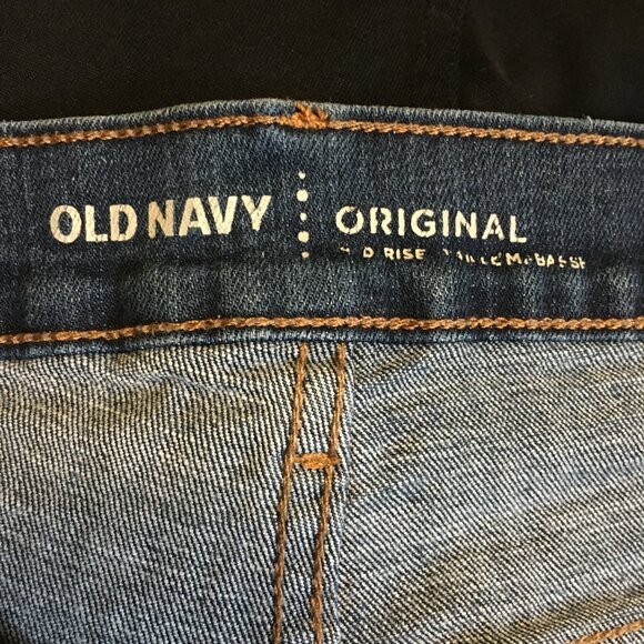 Old Navy Classic Original Dark Blue Mid Rise Short Denim Jeans - Picture 7 of 14